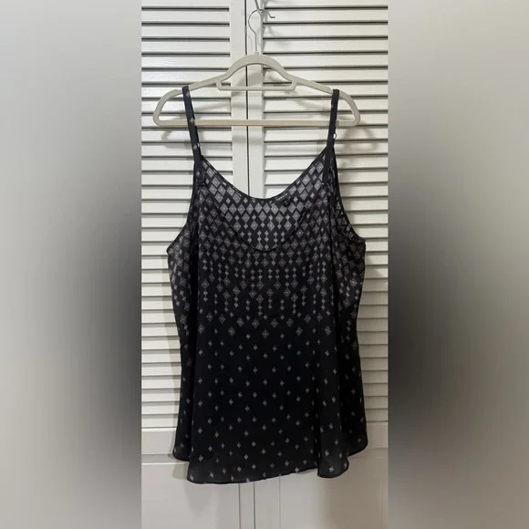 Torrid Sophie Black Straps Lounge V Neck Cami Camisole Tank Top Blouse - Picture 3 of 7